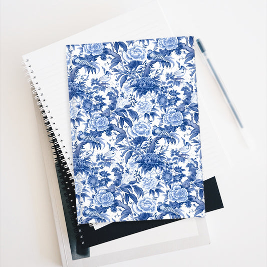 Blue Chinoiserie Notebook Blank Journal