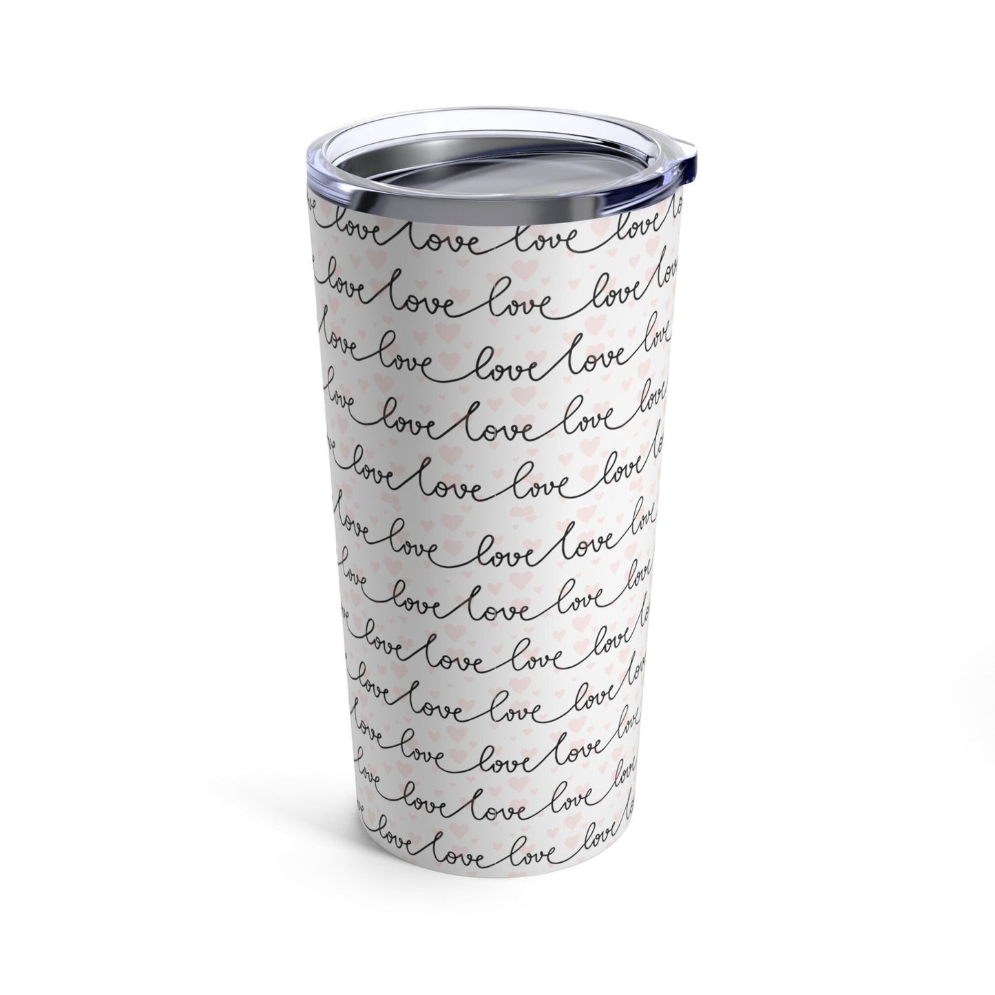 Love Tumbler 20oz Valentine Tumbler Handwriting Love Tumbler